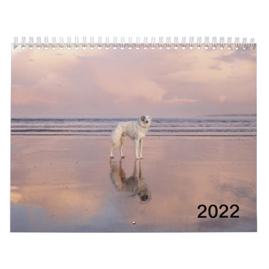 2022 Silken Windhunden (Stehend) Kalender (Titelbild)