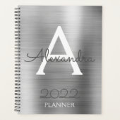 2022 Silver Metallic Monogram modern Planer (Vorderseite)
