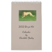 2022 Single Page Borzoi Kunstkalender von Charlott Kalender (Titelbild)