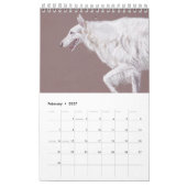2022 Single Page Borzoi Kunstkalender von Charlott Kalender (Feb 2027)
