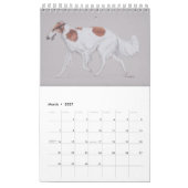 2022 Single Page Borzoi Kunstkalender von Charlott Kalender (Mär 2027)