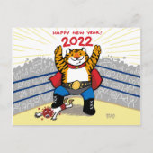 2022 - Tiger-Lunar-Neujahrskarte Postkarte (Vorderseite)