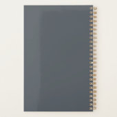 2022 Titan Gray Weekly Monthly Planner Planer (Rückseite)