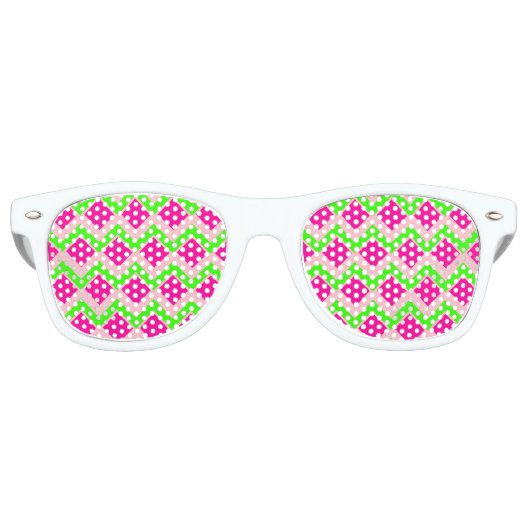 2022 Trend - Farbiges PARTY - Retro-Sonnenbrille Partybrille (Vorderseite)