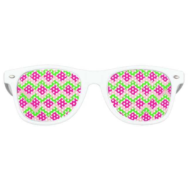 2022 Trend - Farbiges PARTY - Retro-Sonnenbrille Partybrille (Vorderseite)
