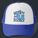 2022 Wahl des Niedlichen Demokraten, Donkey Truckerkappe<br><div class="desc">Wählen Sie Blue im Jahr 2022. Die Wähler des coolen demokratischen Party haben das für die Zwischenwahlen getan. Niedliche demokratische Wahlen sind ein Esel über die Wahl eines Demokraten, der sich für die Wahl entschieden hat, um Amerika besser zu machen. Die Wähler sollten aktiv in Staat und lokalen Rassen bleibe...</div>