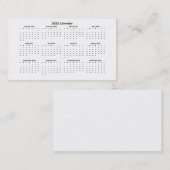 2022 Wallet Size Calendar Business Card Visitenkarte (Vorne/Hinten)