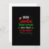 2022 Weihnachtsjugendliche Kinder Weihnachten Einladung (Vorne/Hinten)