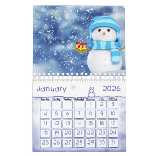 2022 Weihnachtsschneemann Kalender (Jan 2026)
