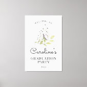 2022 Wildblume Abschluss Begrüßungszeichen Leinwanddruck (Vorderseite)