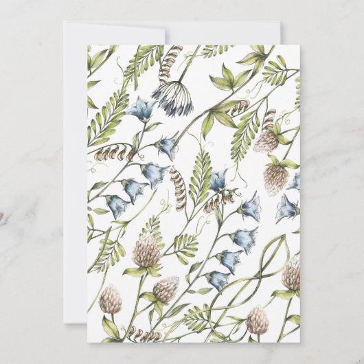 2022 Wildblume Abschluss Einladung (Rückseite)