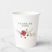2022 Wildblume Abschluss Papiertasse Pappbecher (Vorderseite)