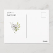 2022 Wildblume Abschluss Postkarte (Rückseite)