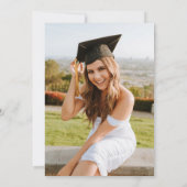 2022 Wildblume Foto Abschluss Einladung (Rückseite)