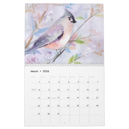 2022 Zweiseiten Mittelkalender, Weißer Kalender (Mär 2026)