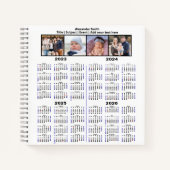 2023 2024 2025 2026 Kalender Benutzerdefiniertes F Notizblock (Vorderseite)