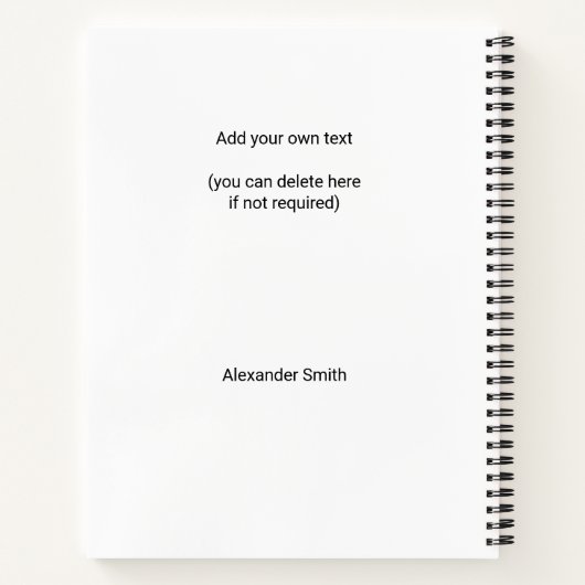 2023 2024 2025 2026 Kalender Benutzerdefiniertes F Notizblock (Rückseite)