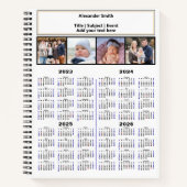 2023 2024 2025 2026 Kalender Benutzerdefiniertes F Notizblock (Vorderseite)