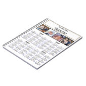 2023 2024 2025 2026 Kalender Benutzerdefiniertes F Notizblock (Linke Seite)