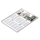 2023 2024 2025 2026 Kalender Foto Modernes Busines Notizblock (Linke Seite)