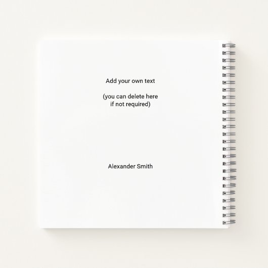 2023 2024 2025 2026 Kalender Modernes Foto Notizblock (Rückseite)