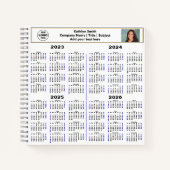 2023 2024 2025 2026 Kalender Modernes Foto Notizblock (Vorderseite)