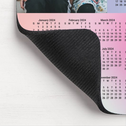 2023 - 2024 Fotokalender Sonntag Start Mousepad (Ecke)
