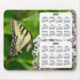 2023-2024 Frack Butterfly Calendar von Janz Mousepad
