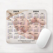 2023 - 2024 Kalender Benutzerdefiniertes volles Fo Mousepad (Mit Mouse)
