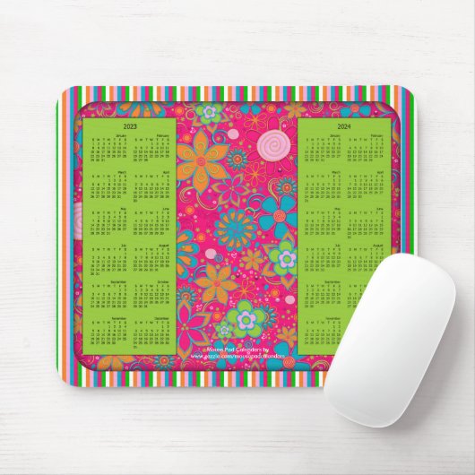 2023-2024 Kalender Mousepad, Grandmas Garden Green Mousepad (Mit Mouse)