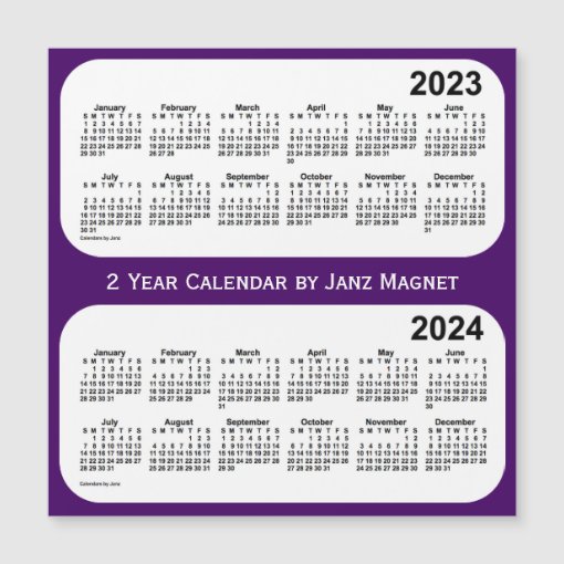 20232024 Lila 2JahresKalender von Janz Zazzle.de
