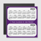 2023-2024 Lila 2-Jahres-Kalender von Janz Magnet (Vorne/Hinten)