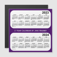 2023-2024 Lila 2-Jahres-Kalender von Janz Magnet