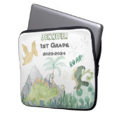 2023-2024 Namensschild zurück zur Schule Niedliche Laptopschutzhülle (Vorderseite Links)