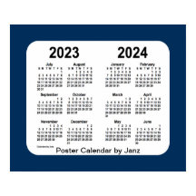 2023-2024 Police Box Blue School Calendar by Janz