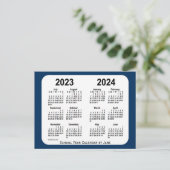 2023-2024 Police Box Blue School Calendar by Janz Postkarte (Stehend Vorderseite)