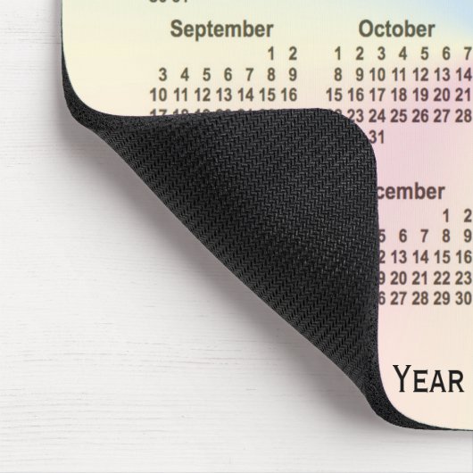 2023-2024 Rainbow Cloud School Calendar by Janz Mousepad (Ecke)