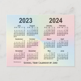2023-2024 Rainbow Cloud School Calendar by Janz Postkarte