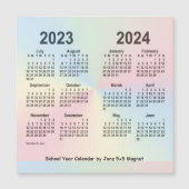 2023-2024 Rainbow School Year Calendar by Janz Magnetkarte (Vorderseite)