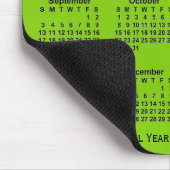 2023-2024 Schuljahr Gelbgrüner Kalender von Janz Mousepad (Ecke)