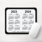 2023-2024 Schwarz-Weiß-Schulkalender von Janz Mousepad (Mit Mouse)