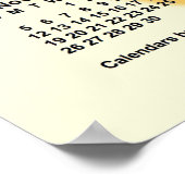 2023-2024 Sonnentage Schuljahr von Janz Poster (Ecke)