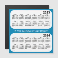 2023-2024 Steel Blue 2 Year Calendar by Janz