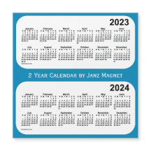 2023-2024 Steel Blue 2 Year Calendar by Janz
