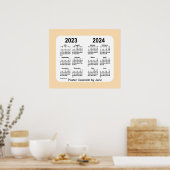 2023-2024 Wheat School Year Calendar by Janz Poster (Küche)