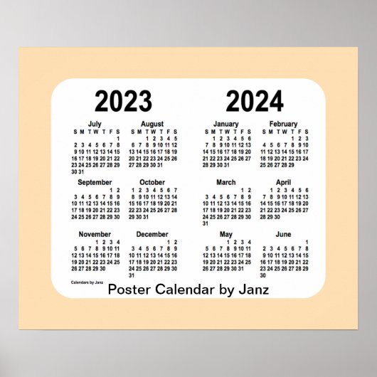 2023-2024 Wheat School Year Calendar by Janz Poster (Vorne)