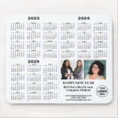 2023 - 2025 Kalender Modernes Business Minimalisti Mousepad (Vorne)