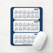 2023-2025 Police Box Blue 3 Year Calendar by Janz Mousepad (Mit Mouse)