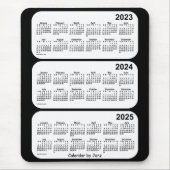 2023-2025 Schwarz-Weiß-Dreijahreskalender von Janz Mousepad (Vorne)