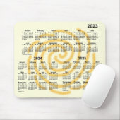 2023-2025 Sonnentage 3 Jahre Kalender von Janz Mousepad (Mit Mouse)